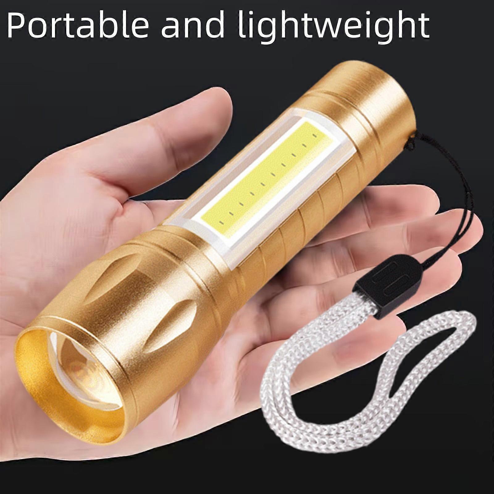 Super Bright LED Tactical Flashlight Zoomable Rechargeable with Multiple Modes V1263-JX-4265