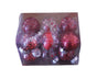 12Pcs/Box 6cm Christmas Ball Multi-Glitter Powder Hanging-Red V1263-JX-427