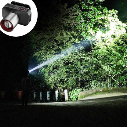 Bright LED Flashlight Rechargeable Zoomable Tactical Torch with 3 Modes V1263-JX-4273
