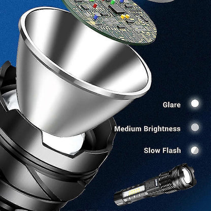 Rechargeable Tactical LED Flashlight Bright Torch for Camping & Emergencies V1263-JX-4274