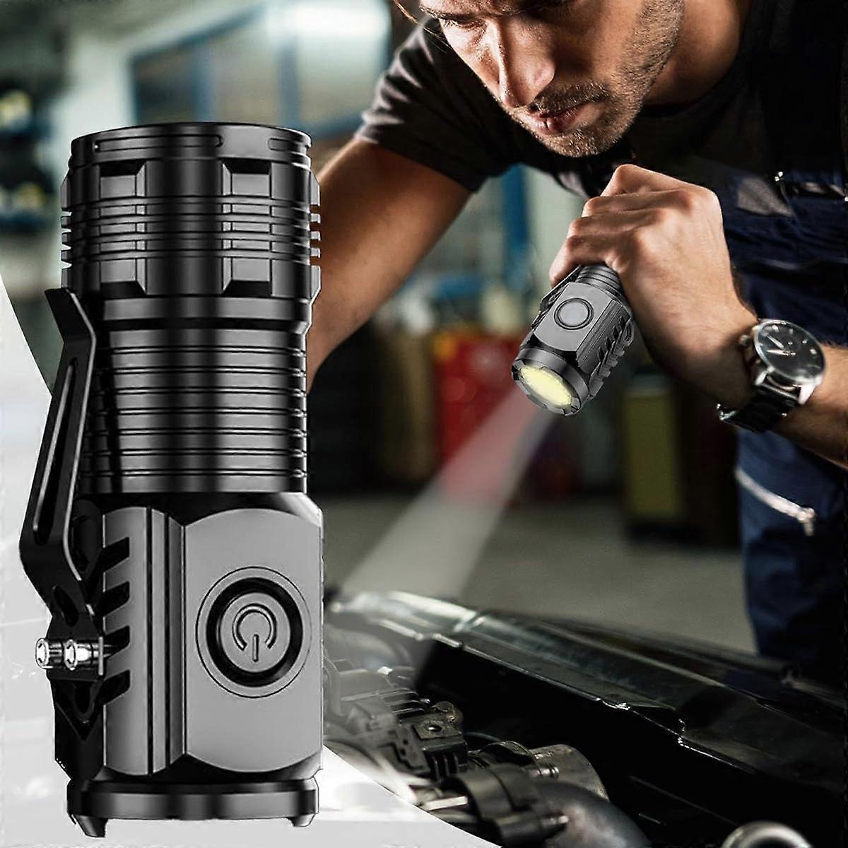 Mini Waterproof LED Flashlight 8.1cm High Lumens Portable Outdoor Torch V1263-JX-4275