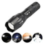 L2 Rechargeable Zoom Flashlight Telescopic LED Torch for Camping & Hiking V1263-JX-4276