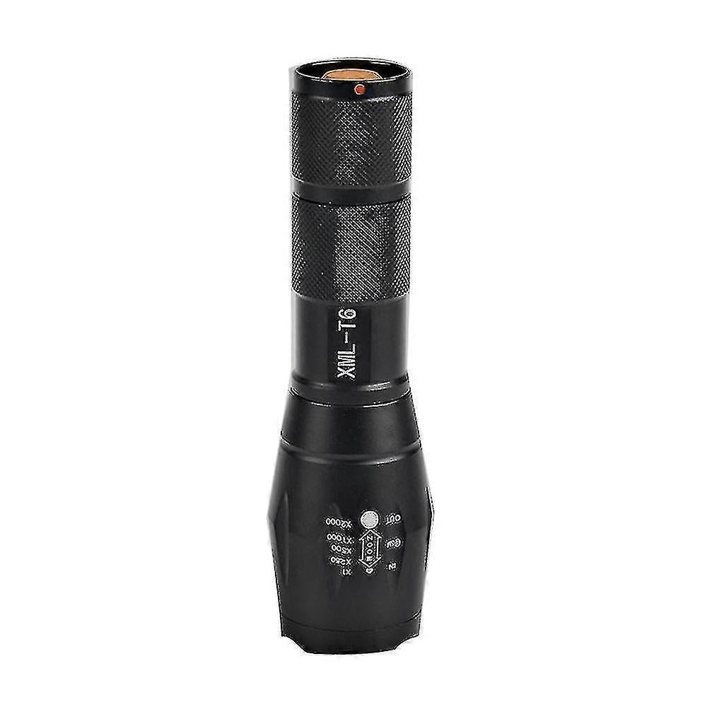 L2 Rechargeable Zoom Flashlight Telescopic LED Torch for Camping & Hiking V1263-JX-4276