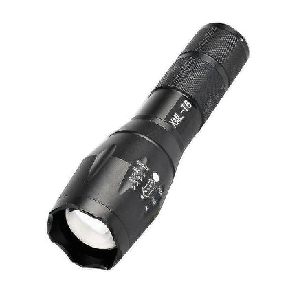 L2 Rechargeable Zoom Flashlight Telescopic LED Torch for Camping & Hiking V1263-JX-4276