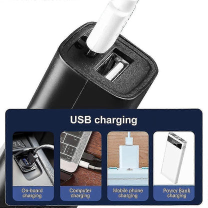 Mini USB Rechargeable Flashlight Power Bank Torch for Mobile Charging V1263-JX-4278