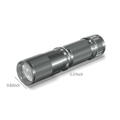 Aluminium Alloy LED Flashlight Super Bright Zoomable Rechargeable Torch (1pc) V1263-JX-4279