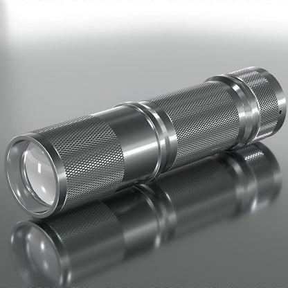 Zoomable Rechargeable Flashlight Aluminium Alloy Bright LED Tactical Torch V1263-JX-4280