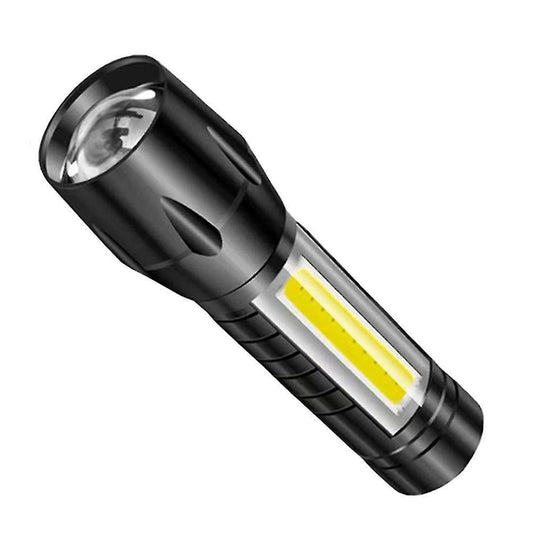1pc Rechargeable Flashlight Water-Resistant Torch for Hiking and Outdoor Use V1263-JX-4281