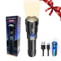 Super Bright Rechargeable Flashlight Zoomable with Multiple Modes Battery Powered V1263-JX-4283