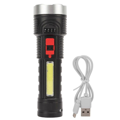 500LM Fishing Flashlight USB Rechargeable Smart Function Portable Torch V1263-JX-4284