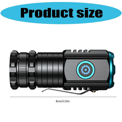 2000LM Rechargeable Tactical LED Flashlight 5 Modes Adjustable Brightness Torch V1263-JX-4287