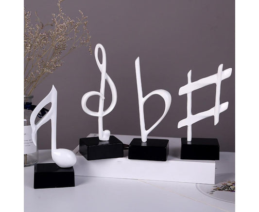 Mini Musical Note Music Present Home Living Room Piano Bedroom Desktop Decor-Silver D V1263-JX-429