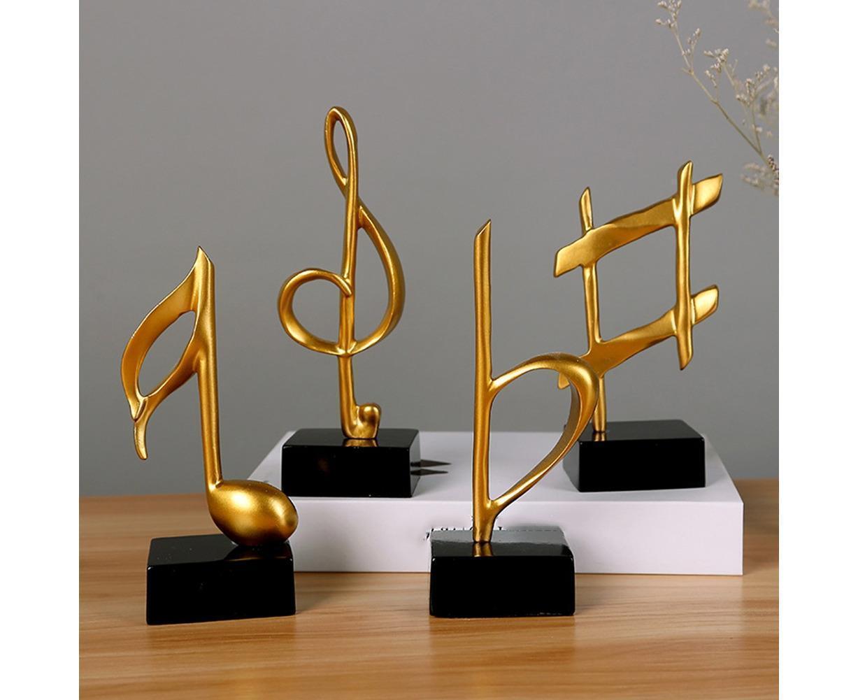 Mini Musical Note Music Present Home Living Room Piano Bedroom Desktop Decor-Silver D V1263-JX-429