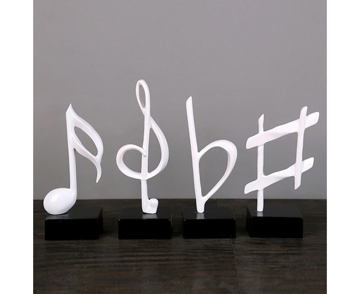 Mini Musical Note Music Present Home Living Room Piano Bedroom Desktop Decor-Silver D V1263-JX-429