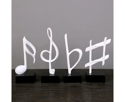 Mini Musical Note Music Present Home Living Room Piano Bedroom Desktop Decor-Silver D V1263-JX-429