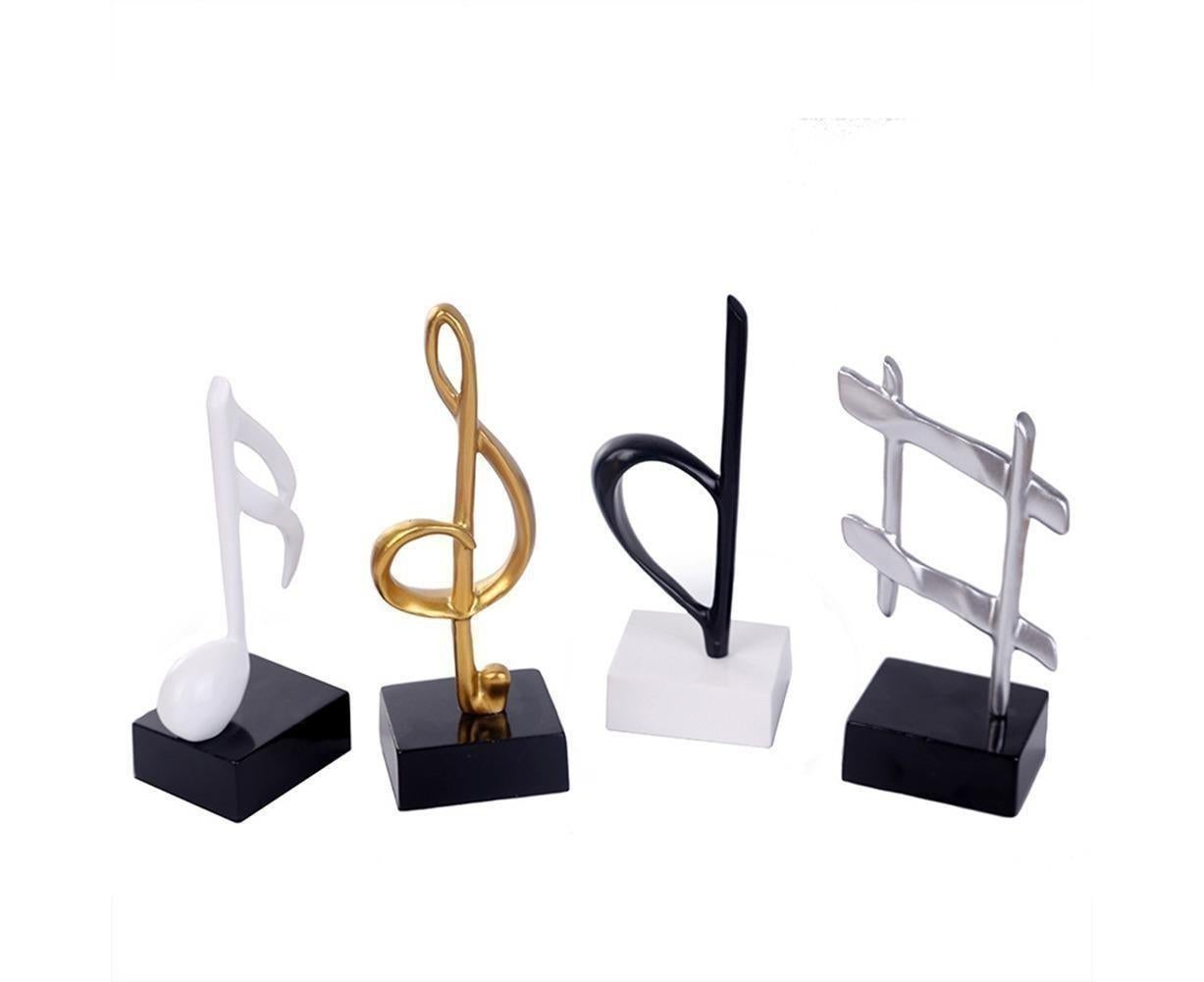 Mini Musical Note Music Present Home Living Room Piano Bedroom Desktop Decor-Silver D V1263-JX-429