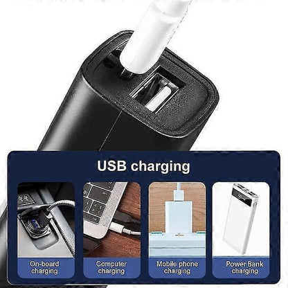 Mini USB Rechargeable Flashlight Built-in Mobile Power Emergency Pocket Torch V1263-JX-4291