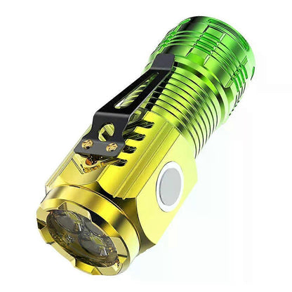 Camping Flashlight USB Rechargeable Outdoor Torch with Emergency Light V1263-JX-4293