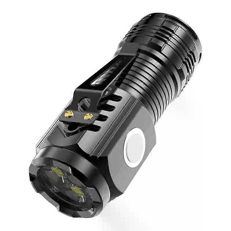 Camping Flashlight USB Rechargeable Outdoor Torch with Emergency Light V1263-JX-4293