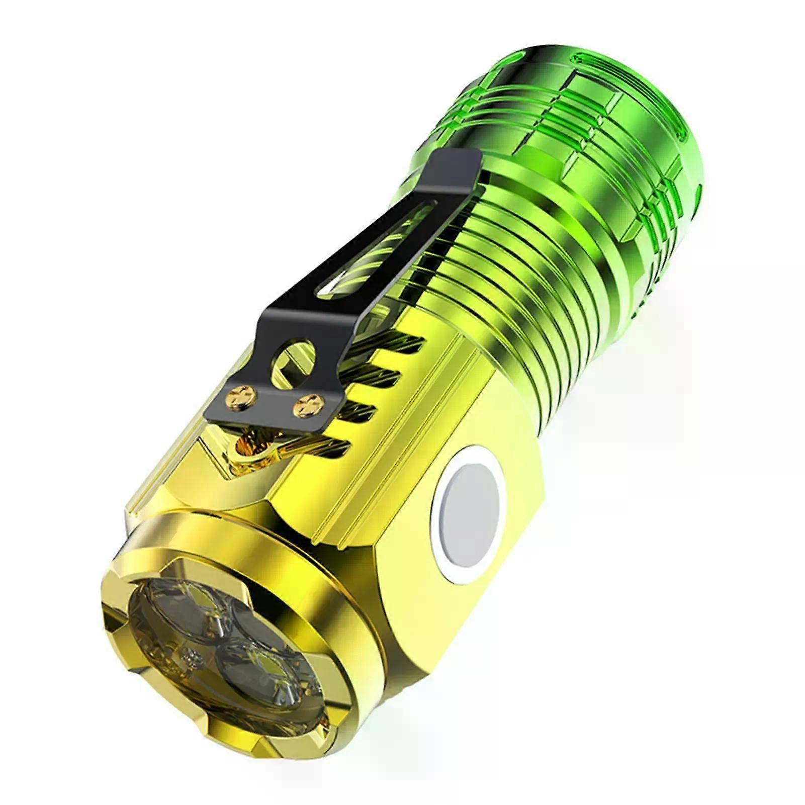 Camping Flashlight USB Rechargeable Outdoor Torch with Emergency Light V1263-JX-4293