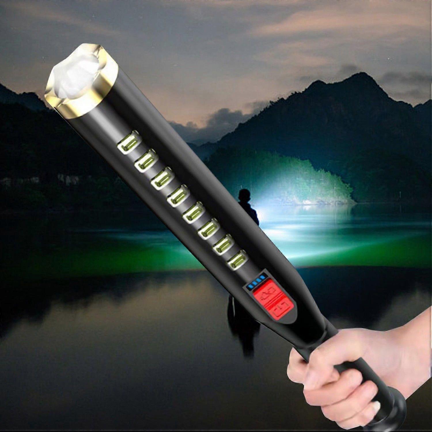 High Lumen Zoomable Flashlight Rechargeable LED Torch for Outdoor & Emergency V1263-JX-4294