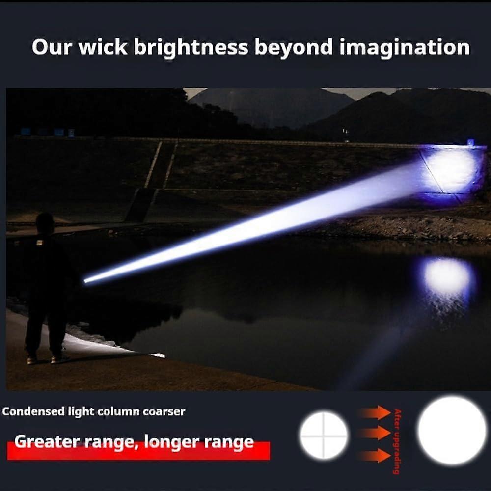 10000LM Super Bright LED Flashlight Rechargeable High Lumen Torch V1263-JX-4297