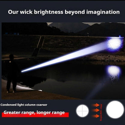 10000LM Super Bright LED Flashlight Rechargeable High Lumen Torch V1263-JX-4297