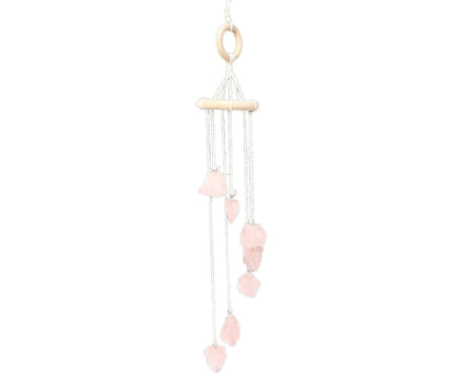 Wind Chime Wall-mounted Bright Faux Crystal Pendant-Pink V1263-JX-430