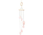 Wind Chime Wall-mounted Bright Faux Crystal Pendant-Pink V1263-JX-430