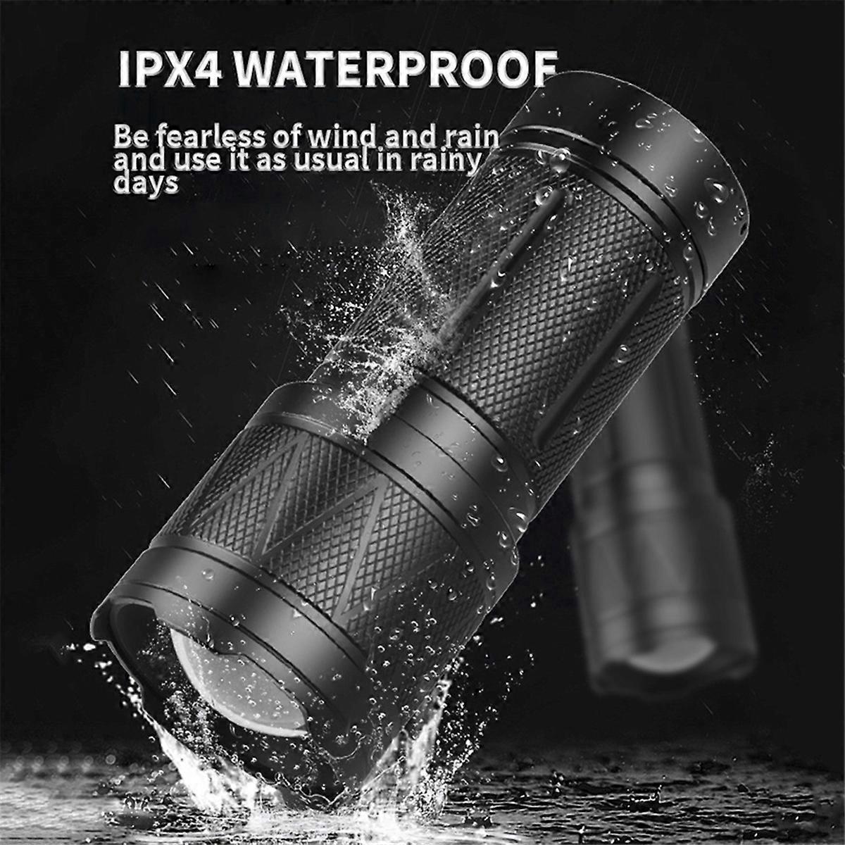 Ultra-Bright Handheld Flashlight Rechargeable Zoomable Tactical Torch V1263-JX-4304