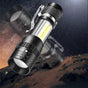1000LM LED Flashlight Rechargeable Zoomable Torch with 4 Modes Super Bright Handheld Light V1263-JX-4308