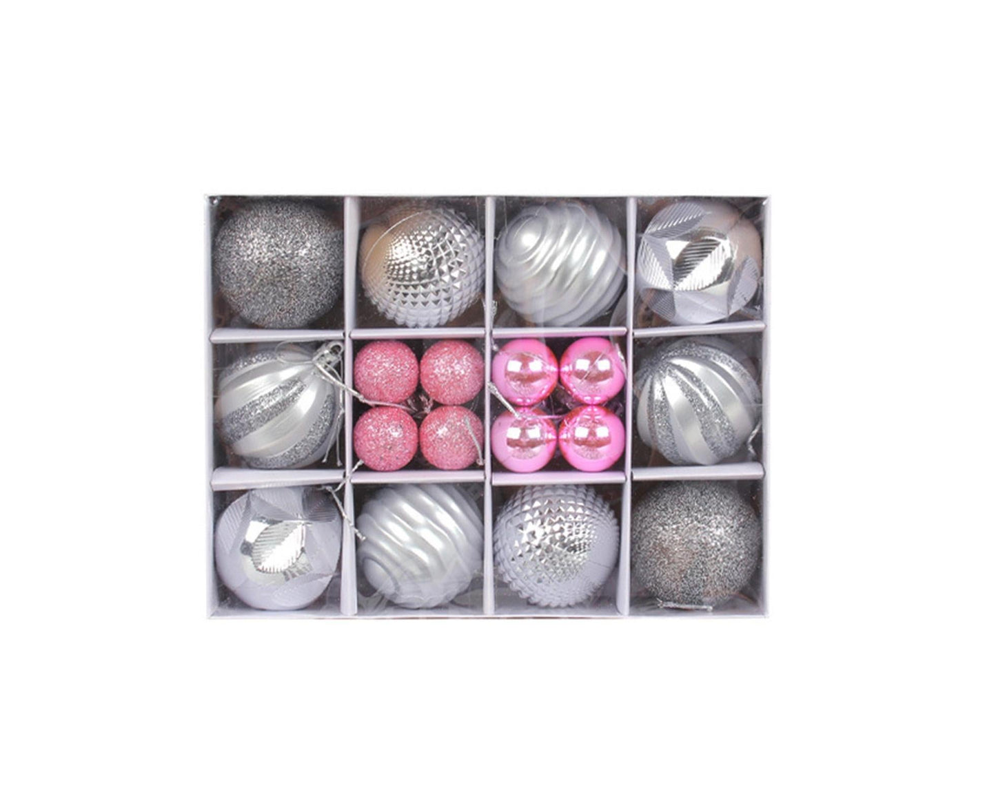 26Pcs Christmas Tree Balls Adorable Exquisite Prop-Silver V1263-JX-431