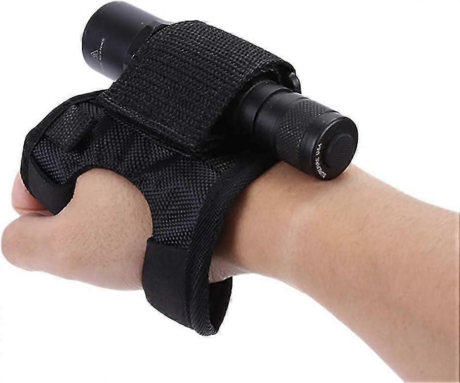 Flashlight Gloves & Holster Set Wrist Support Holder for 20-38mm Diameter Flashlights V1263-JX-4310