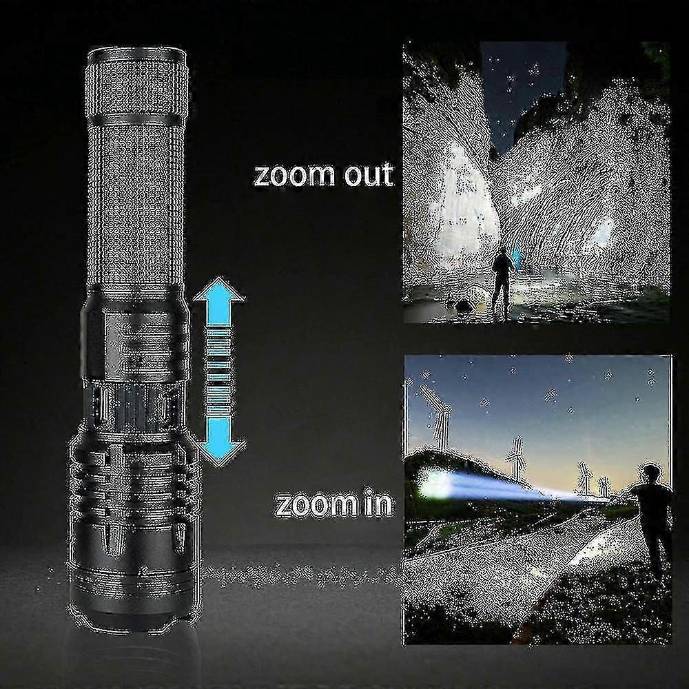 P70 High Power Flashlight Portable Outdoor Torch Rechargeable LED Light V1263-JX-4312