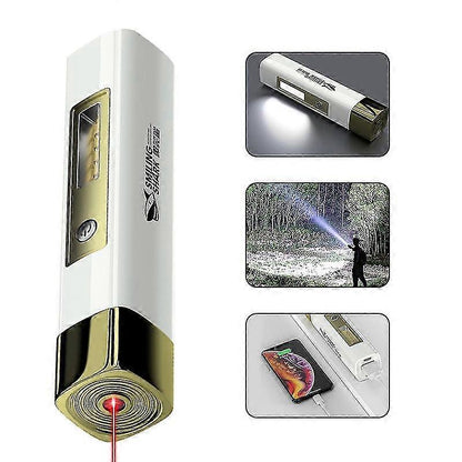 LED Portable Flashlight USB Rechargeable Camping Hiking Outdoor Household Torch V1263-JX-4315