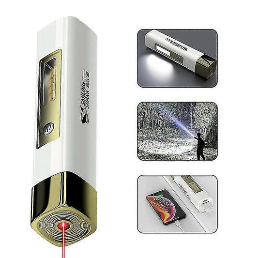 LED Portable Flashlight USB Rechargeable Camping Hiking Outdoor Household Torch V1263-JX-4315