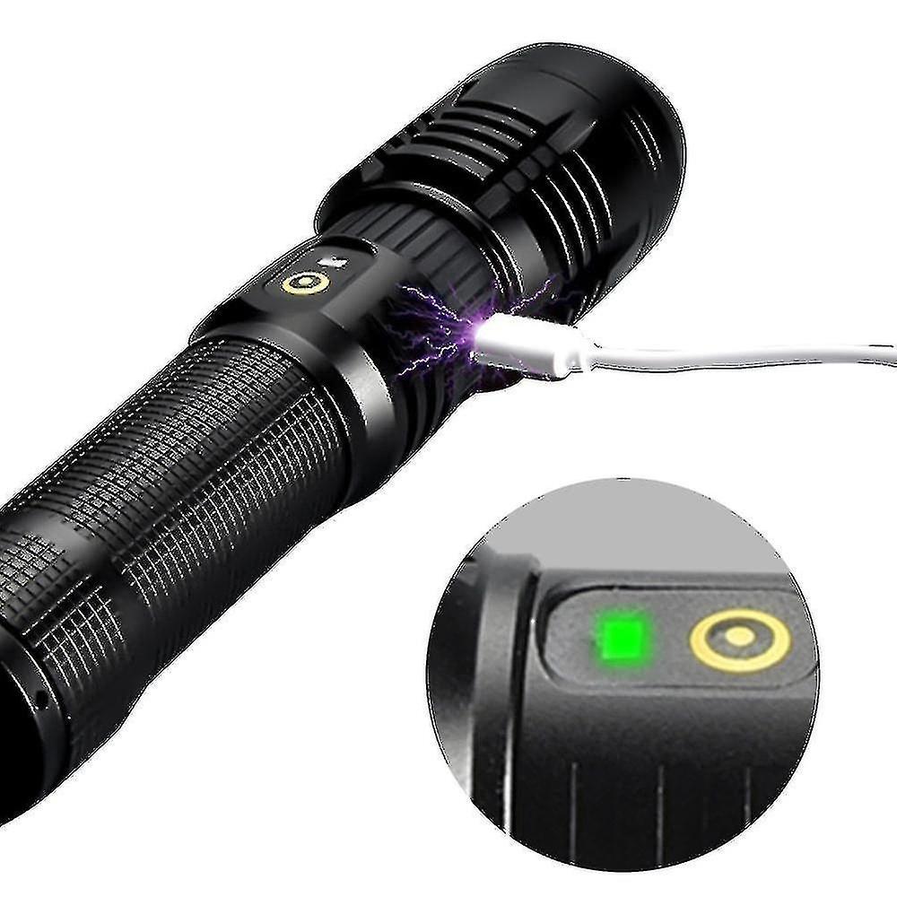 Bright Handheld Flashlight Portable Outdoor Torch High Lumen LED Flashlight V1263-JX-4317