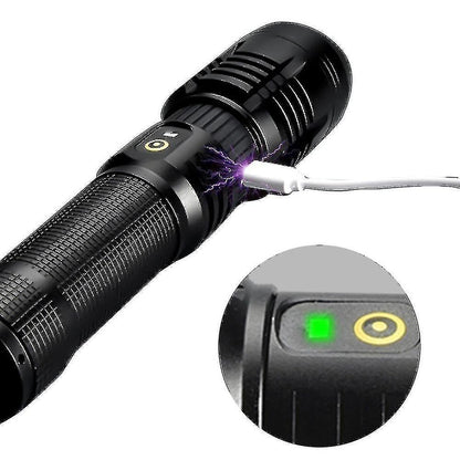 Bright Handheld Flashlight Portable Outdoor Torch High Lumen LED Flashlight V1263-JX-4317