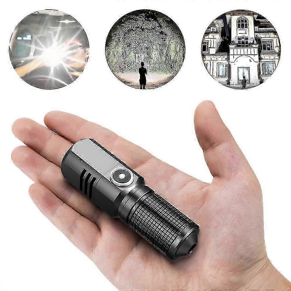 Strong Light Mini Flashlight Portable Handheld Bright LED Torch for Outdoor Use V1263-JX-4319
