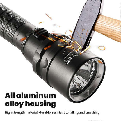 IPX8 Waterproof Amphibious LED Flashlight Lightweight Diving Torch for Outdoor Activities V1263-JX-4320