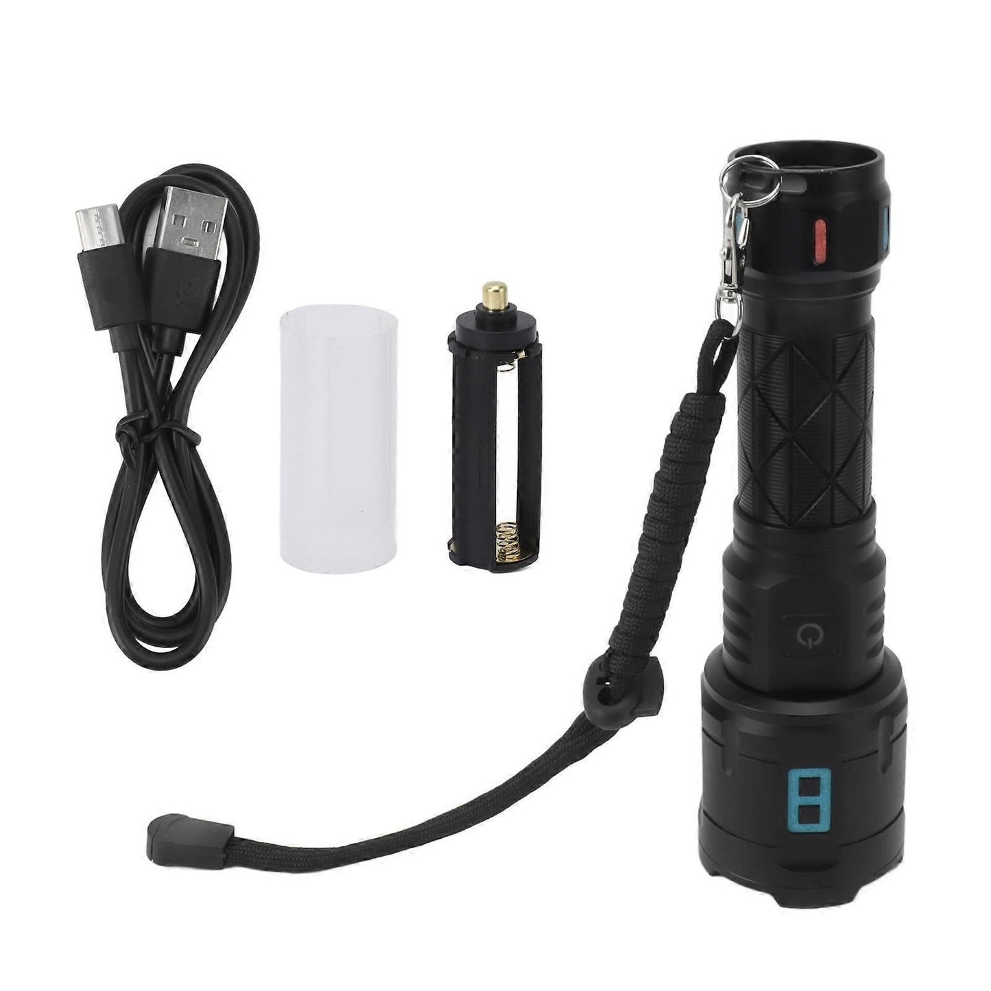 Bright LED Flashlight Emergency Torch for Daily Carry or Outdoor Use V1263-JX-4324