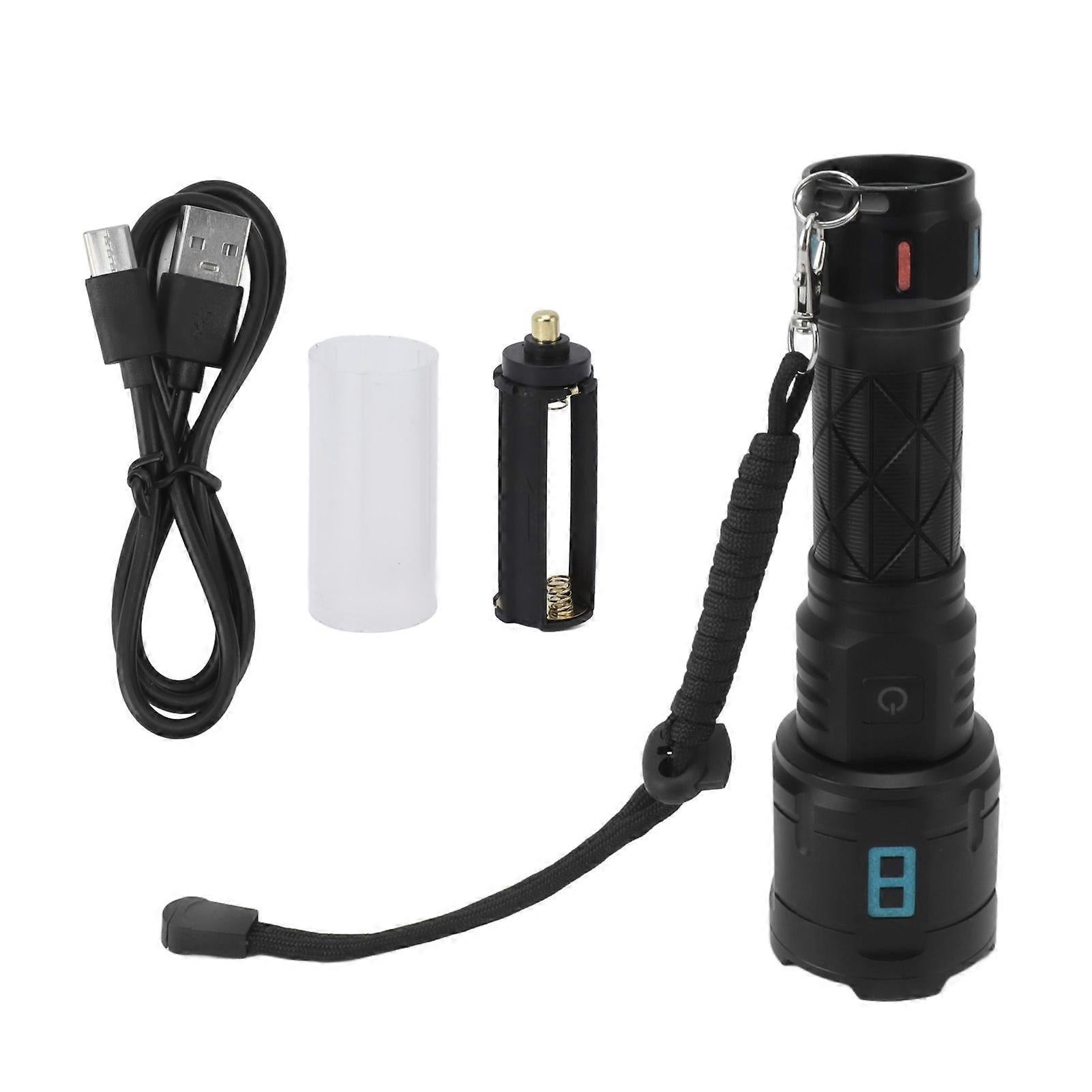 Bright LED Flashlight Emergency Torch for Daily Carry or Outdoor Use V1263-JX-4324