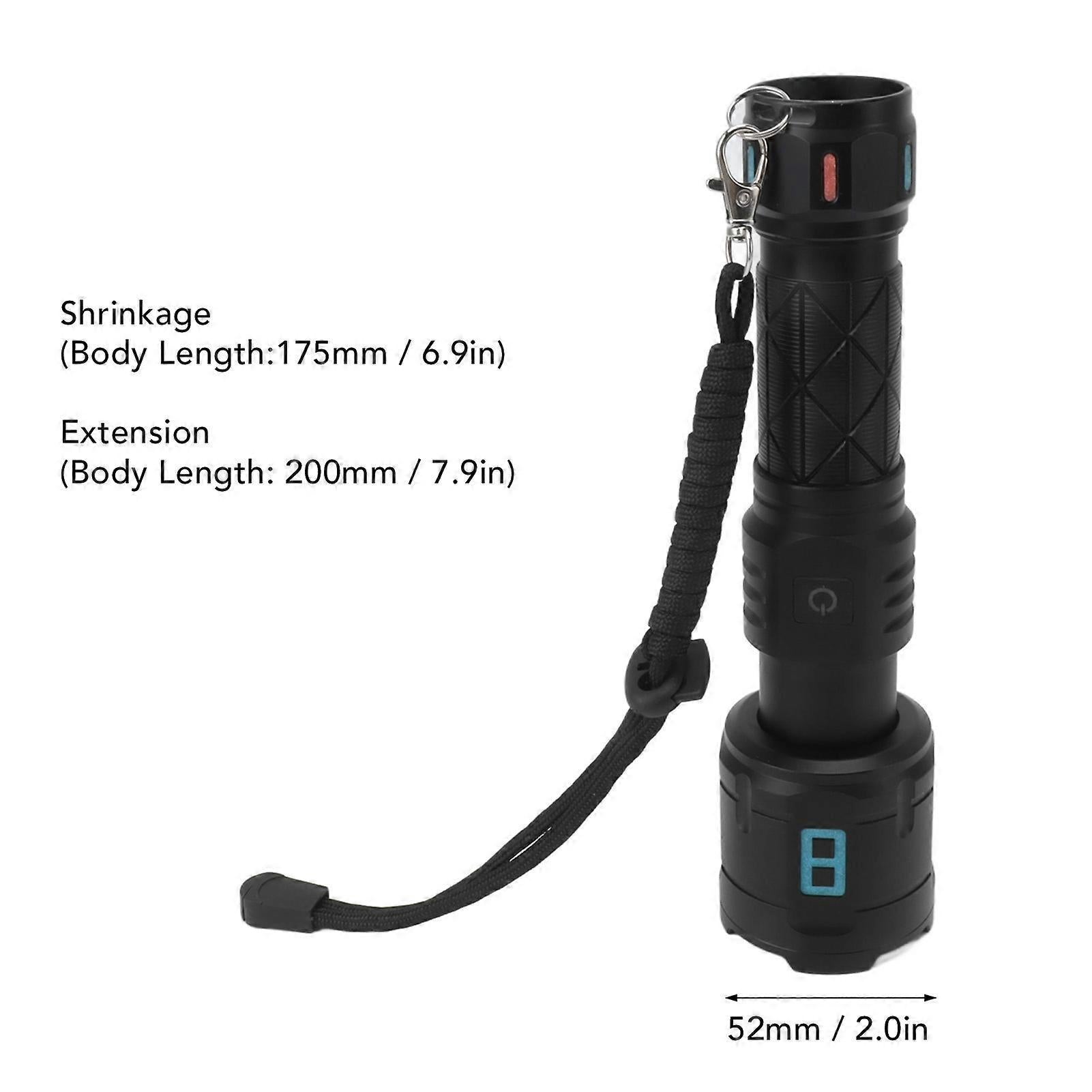 Bright LED Flashlight Emergency Torch for Daily Carry or Outdoor Use V1263-JX-4324