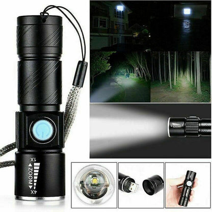 Rechargeable Aluminum LED Scuba Flashlight Waterproof Torch for Hiking & Diving V1263-JX-4325