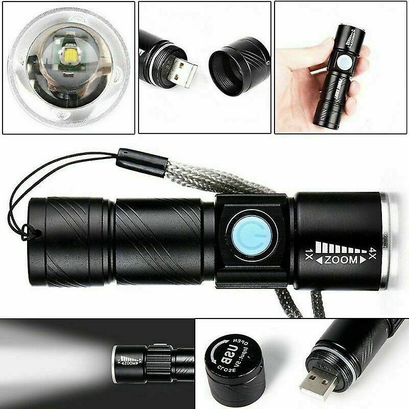 Rechargeable Aluminum LED Scuba Flashlight Waterproof Torch for Hiking & Diving V1263-JX-4325