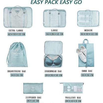 Packing Cubes for Suitcase Waterproof Travel Organizer Bags Set V1263-JX-4327