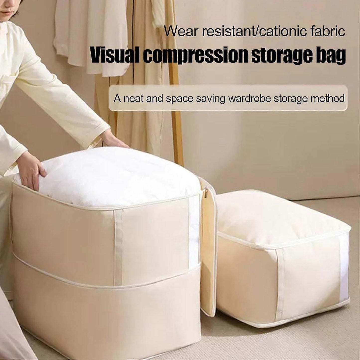 Travel Packing Cubes Foldable Large Capacity Luggage Organiser 52x42x30cm V1263-JX-4330