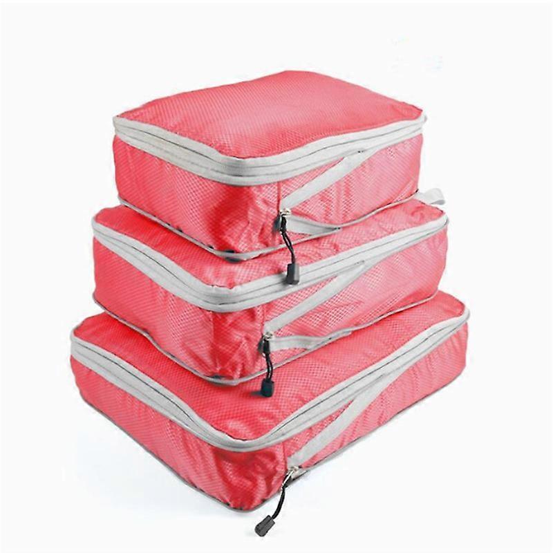 3pcs Compression Packing Cubes for Travel Suitcase Organizers Set V1263-JX-4336