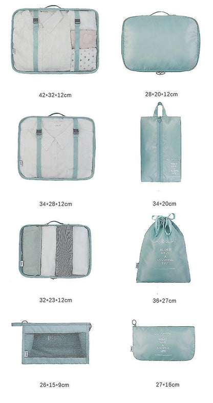Packing Cubes for Travel Luggage Organization - Multipurpose Set V1263-JX-4337