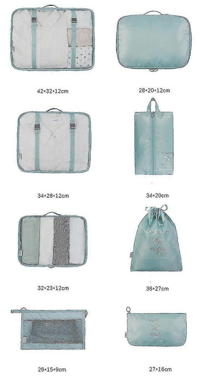 Packing Cubes for Travel Luggage Organization - Multipurpose Set V1263-JX-4338